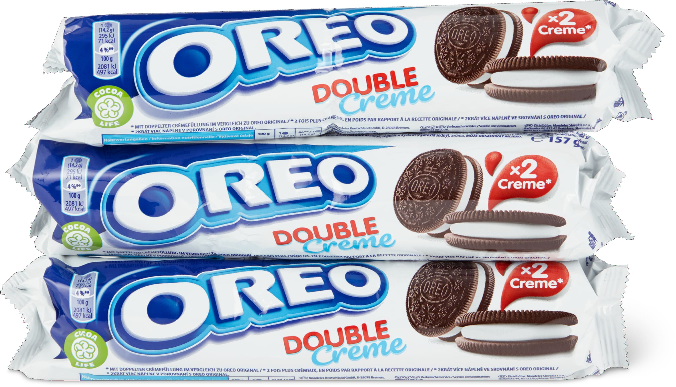 Oreo Double Cream 3x157g